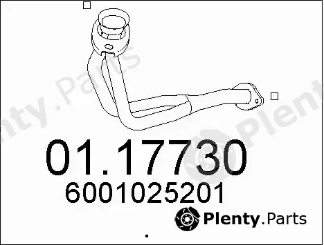MTS 01.17730 — Exhaust Pipe