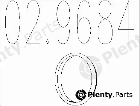 MTS 02.9684 — Seal Ring, exhaust pipe