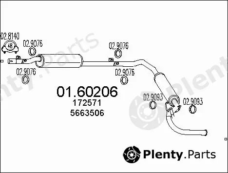 MTS 01.60206 — Rear Muffler