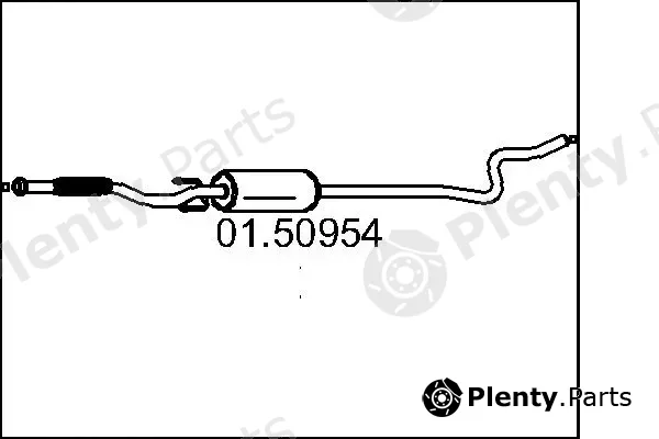 MTS 01.50954 — Centre Muffler