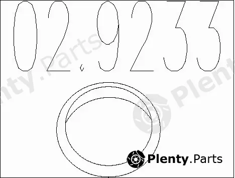 MTS 02.9233 — Gasket, exhaust pipe