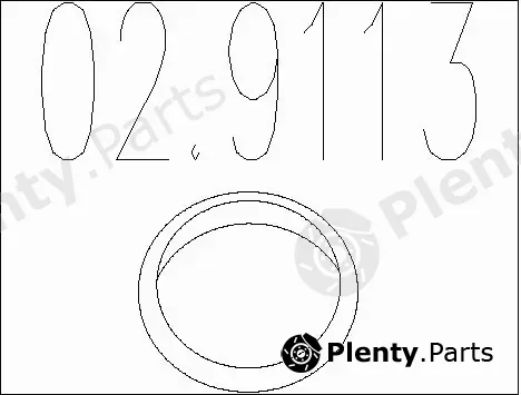 MTS 02.9113 — Gasket, exhaust pipe