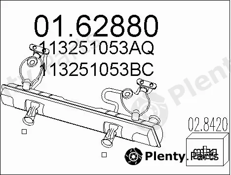 MTS 01.62880 — Rear Muffler