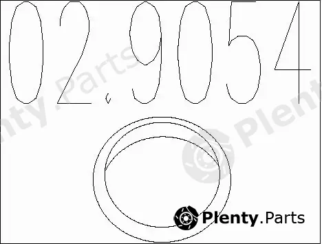 MTS 02.9054 — Gasket, exhaust pipe