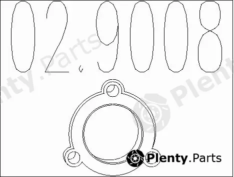 MTS 02.9008 — Gasket, exhaust pipe
