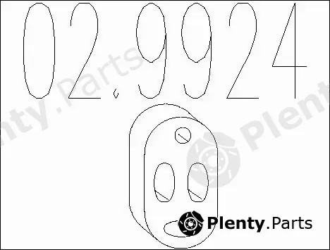 MTS 02.9924 — Rubber Buffer, muffler