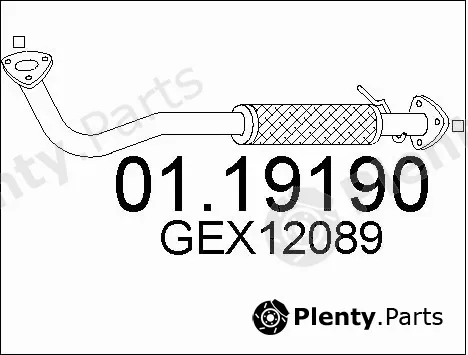MTS 01.19190 — Exhaust Pipe