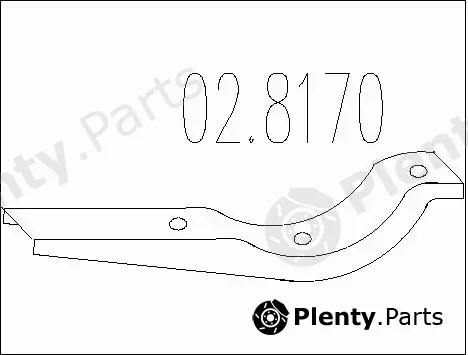 MTS 02.8170 — Bracket, muffler