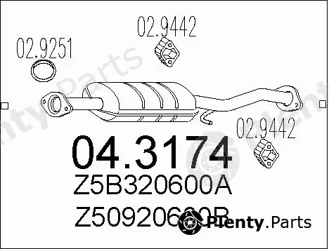 MTS 04.3174 — Catalytic Converter