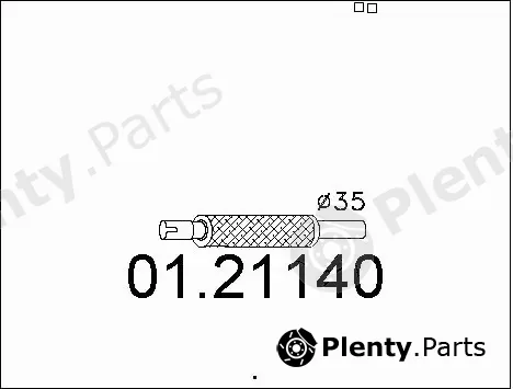 MTS 01.21140 — Exhaust Pipe