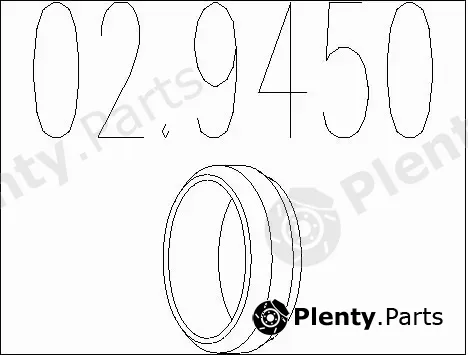 MTS 02.9450 — Seal Ring, exhaust pipe