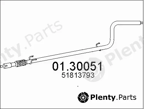 MTS 01.30051 — Front Muffler