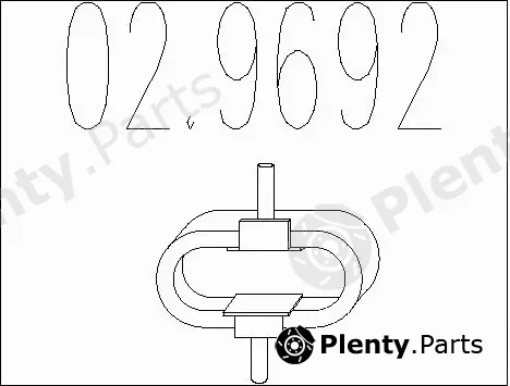 MTS 02.9692 — Rubber Buffer, muffler