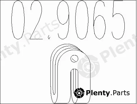 MTS 02.9065 — Rubber Buffer, muffler