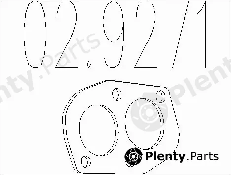 MTS 02.9271 — Gasket, exhaust pipe