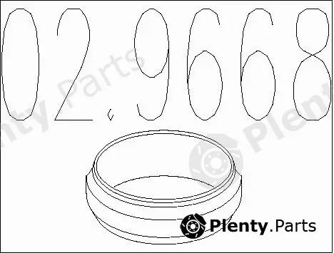 MTS 02.9668 — Seal Ring, exhaust pipe