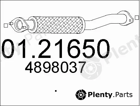 MTS 01.21650 — Exhaust Pipe