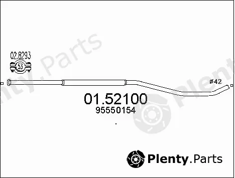 MTS 01.52100 — Centre Muffler
