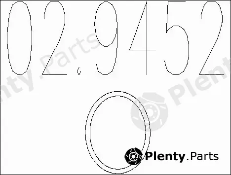 MTS 02.9452 — Seal Ring, exhaust pipe