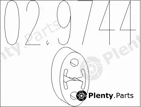 MTS 02.9744 — Rubber Buffer, muffler