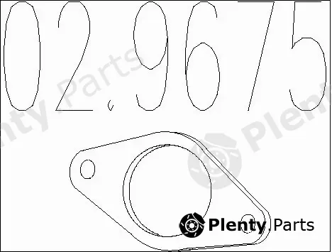 MTS 02.9675 — Gasket, exhaust pipe