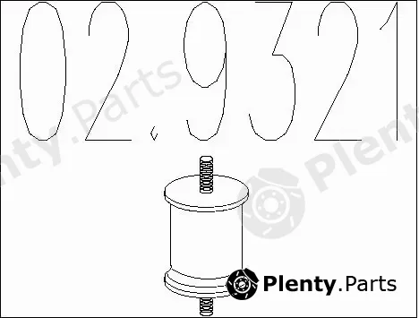 MTS 02.9321 — Rubber Buffer, muffler