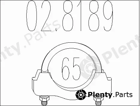 MTS 02.8189 — Pipe Connector, exhaust system