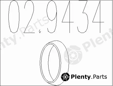 MTS 02.9434 — Seal Ring, exhaust pipe