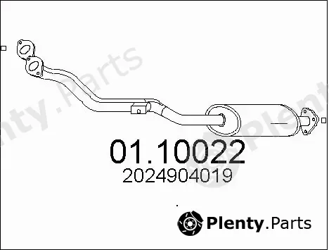 MTS 01.10022 — Exhaust Pipe