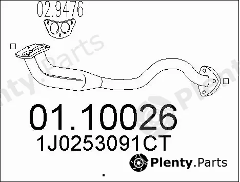 MTS 01.10026 — Exhaust Pipe