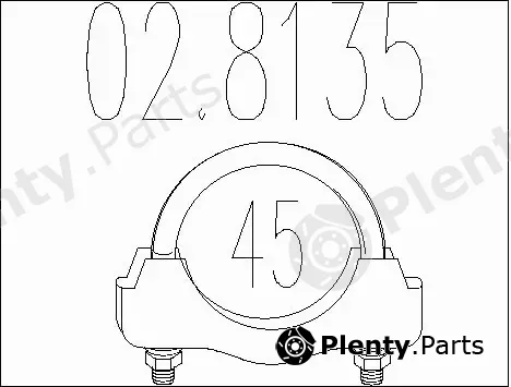 MTS 02.8135 — Pipe Connector, exhaust system