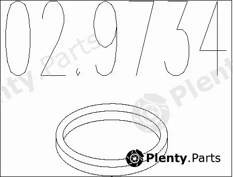 MTS 02.9734 — Seal Ring, exhaust pipe