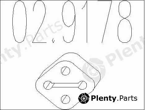 MTS 02.9178 — Rubber Buffer, muffler