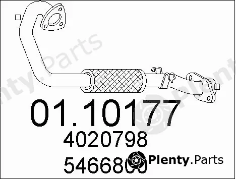 MTS 01.10177 — Exhaust Pipe