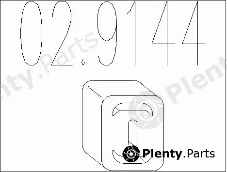 MTS 02.9144 — Rubber Buffer, muffler