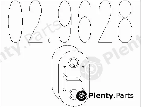 MTS 02.9628 — Rubber Buffer, muffler