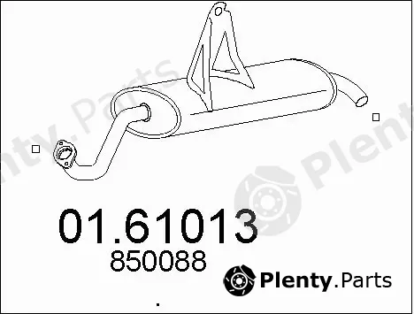 MTS 01.61013 — Rear Muffler