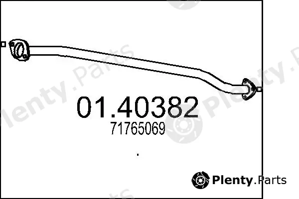 MTS 01.40382 — Exhaust Pipe