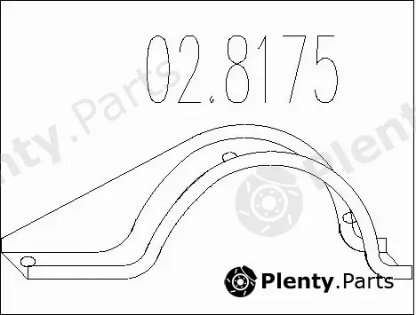 MTS 02.8175 — Bracket, muffler