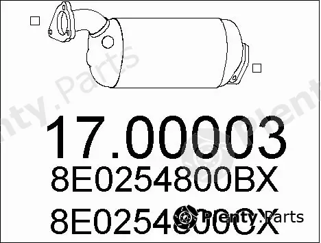 MTS 17.00003 — Soot/Particulate Filter, exhaust system
