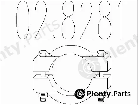 MTS 02.8281 — Pipe Connector, exhaust system