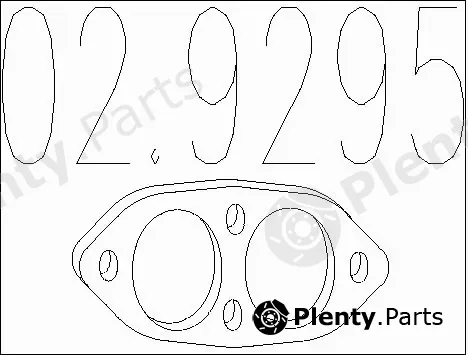 MTS 02.9295 — Gasket, exhaust pipe