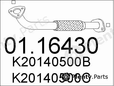 MTS 01.16430 — Exhaust Pipe