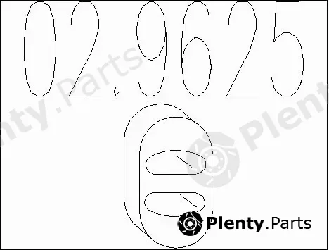 MTS 02.9625 — Rubber Buffer, muffler