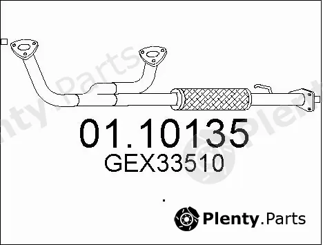 MTS 01.10135 — Exhaust Pipe