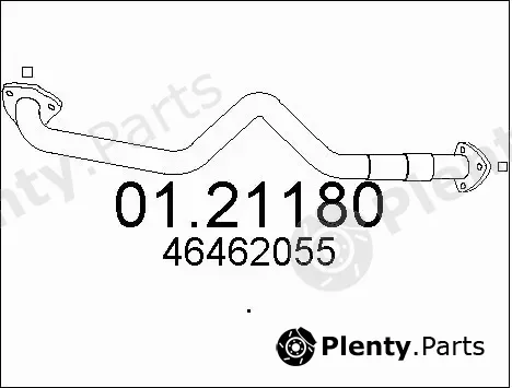 MTS 01.21180 — Exhaust Pipe