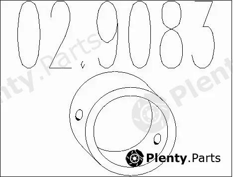 MTS 02.9083 — Rubber Buffer, muffler