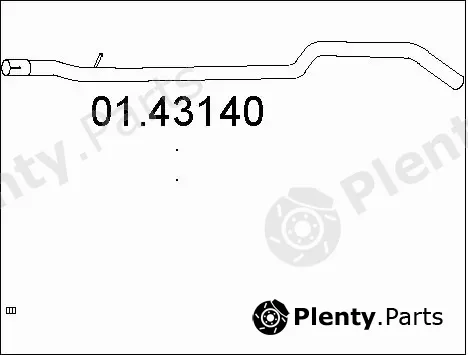 MTS 01.43140 — Exhaust Pipe