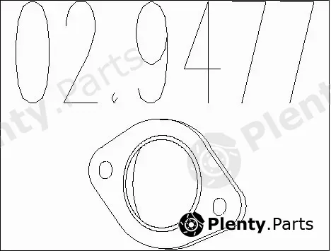 MTS 02.9477 — Gasket, exhaust pipe