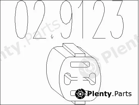MTS 02.9123 — Rubber Buffer, muffler